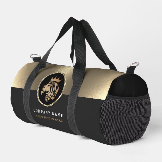 Sac De Sport Logo Professionnel Élégant Gold Lion (Coin droit)