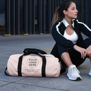Sac De Sport Logo promotionnel Blush Pink Business Marqué