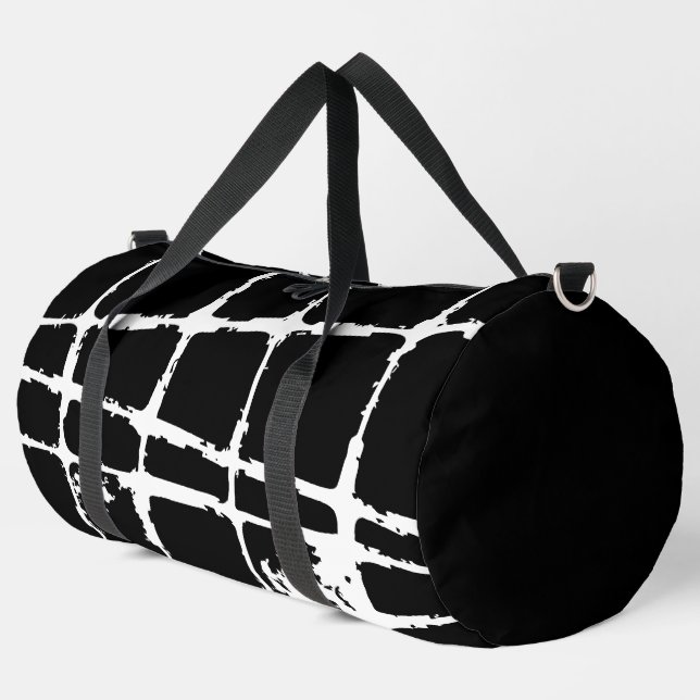 Sac De Sport Lumière Blanche Raffinée Grunge Moderne Maille Sal (Coin gauche)