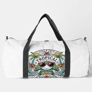 Sac De Sport Lunettes de soleil Tortue de mer Tropical Vintage