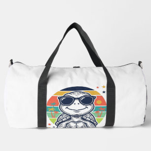 Sac De Sport Lunettes de soleil tortue tropicale vintage Beach
