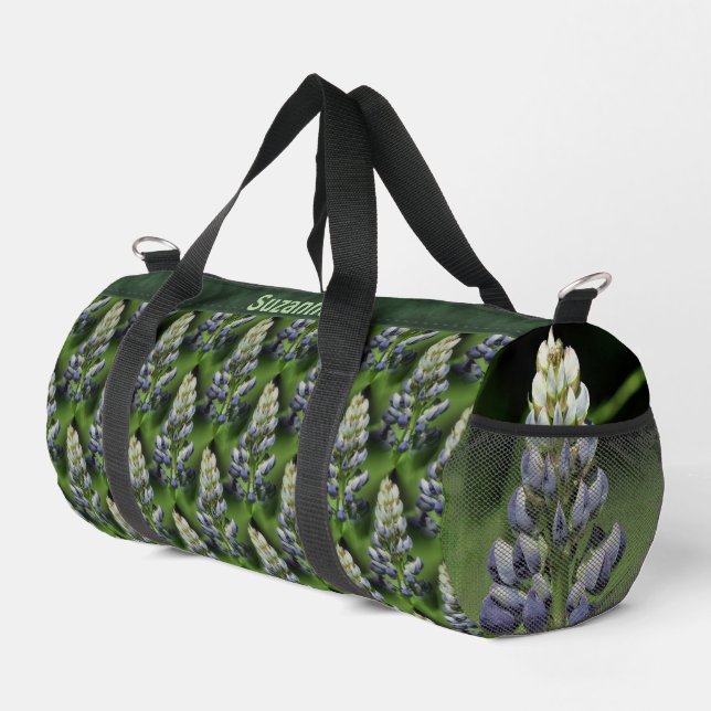 Sac De Sport Lupine Fleurs Nature Motif Personnalisé (Coin droit)
