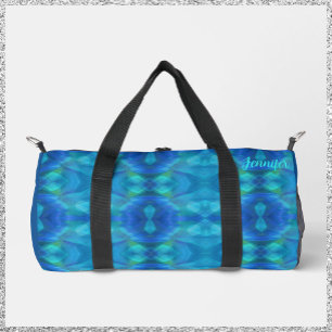 Sac De Sport Magnifique Abstrait Bleu Paon