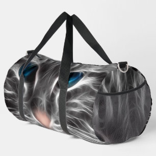 Sac De Sport Magnifique visage de chat aux yeux bleus