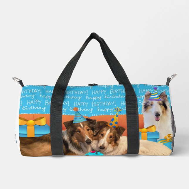 Sac De Sport Maman Collie d'anniversaire (Recto)