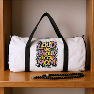 Sac De Sport Maman de foot fière et bruyante