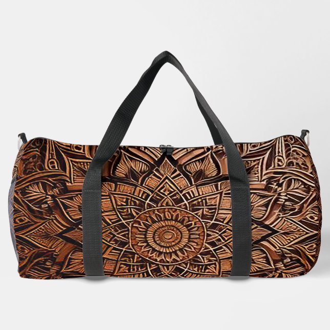 Sac De Sport Mandala Marron (Verso)