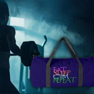 Sac De Sport Manger. Dormir. Salle de sport. Répéter. Équipemen