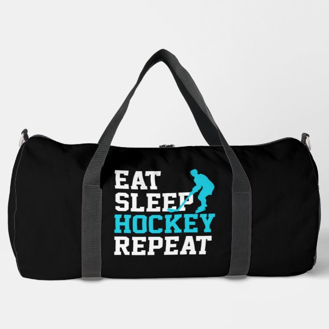 Sac De Sport Manger Sommeil Hockey Répéter (Recto)