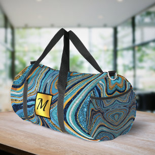 Sac De Sport Marbre artistique pailleté éclat chic monogramme b