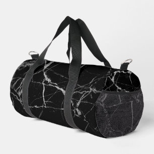 Sac De Sport Marbre noir et argenté vif