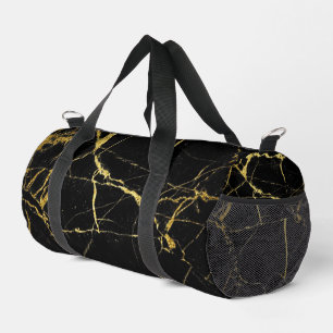 Sac De Sport Marbre noir et or tranchant
