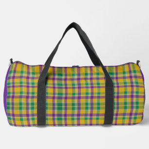 Sac De Sport Mardi Gras coloré en vichy à motifs
