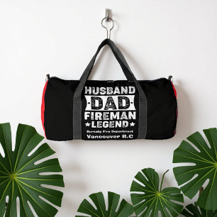 Sac De Sport Mari Papa Sapeur-Pompier Légende Fierté