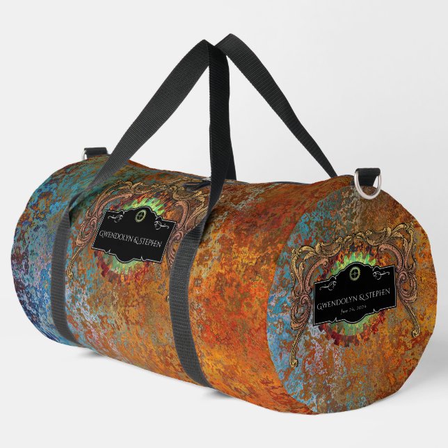 Sac De Sport Mariage Vintage Steampunk Personnalisé (Coin gauche)