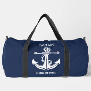 Sac De Sport Marine Blue Captain Ancre Nom du bateau nautique
