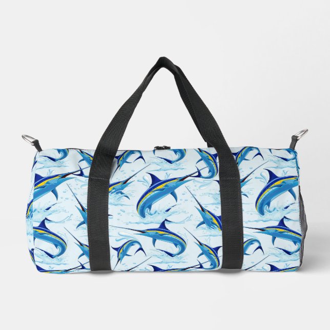 Sac De Sport Marlin Bleu Jaillissant de l'Océan (Recto)