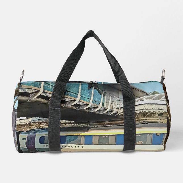 Sac De Sport Maroon et train à crème (Verso)