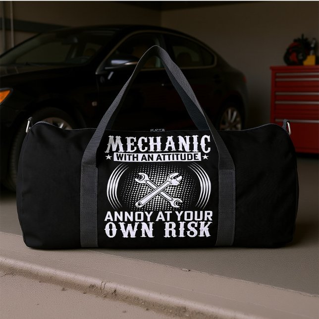Sac De Sport Mécanicien Avec Une Attitude (Créateur téléchargé)