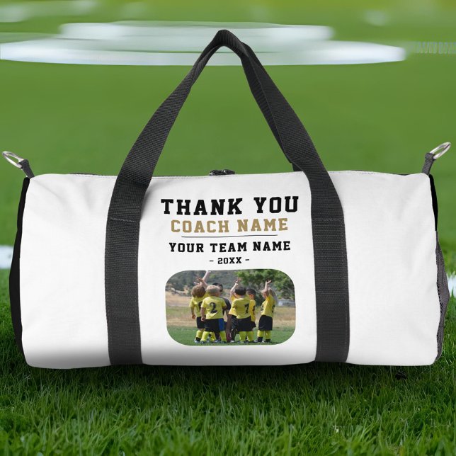 Sac De Sport Merci Coach Nom de l'équipe Photo (Créateur téléchargé)