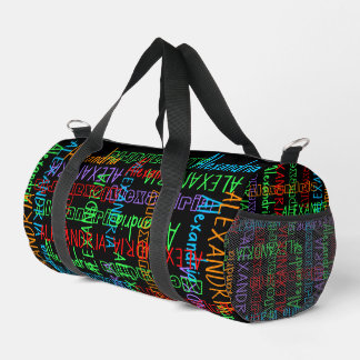 Sac De Sport Mettez votre nom sur ce garçon coloré filles