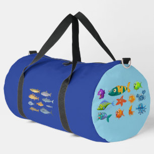 Sac De Sport Mignon Cartoon Vie Marine & Poisson Aquarelle Gran