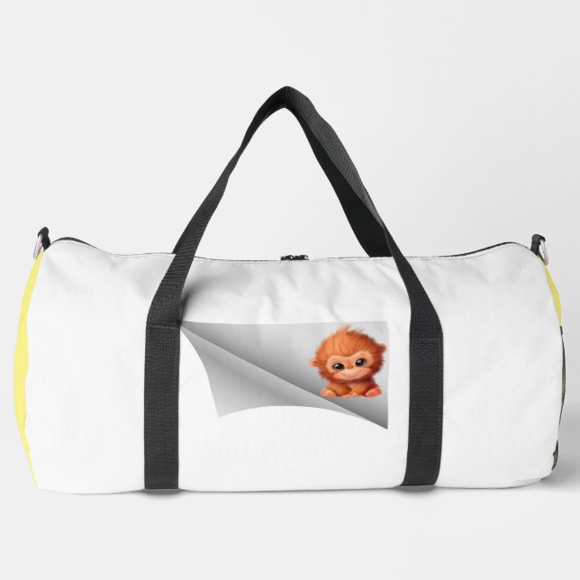 Sac De Sport mignon singe sous le patch (Recto)
