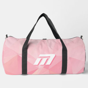 Sac De Sport Minimaliste Rose Géométrique Motivation Personnali