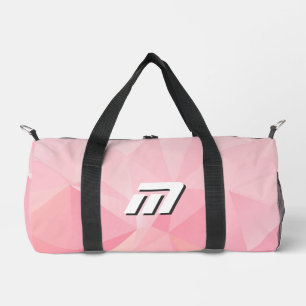 Sac De Sport Minimaliste Rose Géométrique Motivation Personnali
