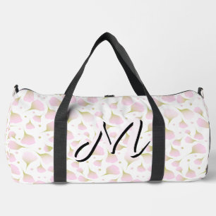 Sac De Sport Minimaliste Rose Pâle Douce Initial Voyage