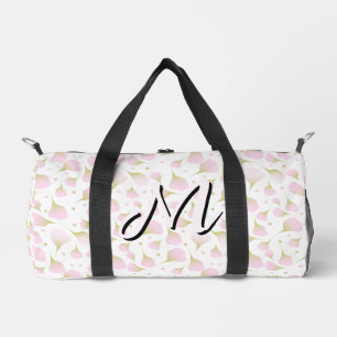 Sac De Sport Minimaliste Rose Pâle Douce Initial Voyage