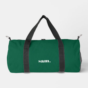Sac De Sport Minimaliste texte personnalisé gras vert