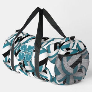 Sac De Sport modèle de couleurs de l'équipe de volley-ball noir