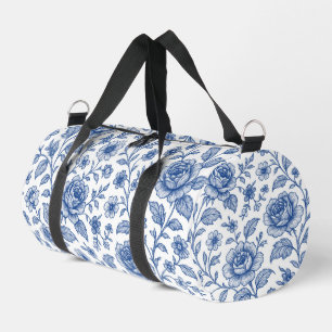Sac De Sport Modèle Floral Royal Bleu Rose