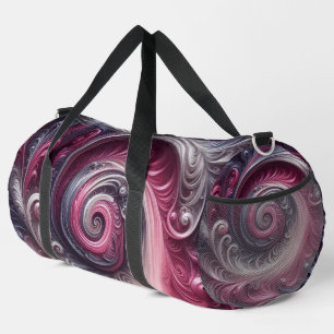 Sac De Sport Moderne Abstrait Simple Tourbillonnant Rose et Vio