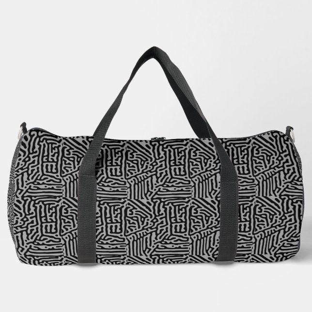 Sac De Sport Moderne, élégant, gris et noir classique (Recto)