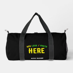 SAC DE SPORT MODERNE ET MODERNE PERSONNALISABLE NOIR VÉRIFIÉ