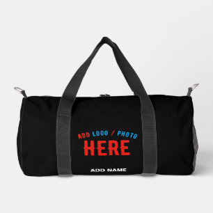SAC DE SPORT MODERNE ET MODERNE PERSONNALISABLE NOIR VÉRIFIÉ