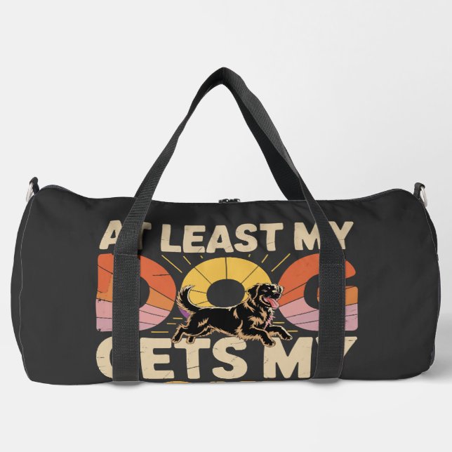 Sac De Sport Mon chien drôle comprend mes blagues Anniversaire  (Recto)