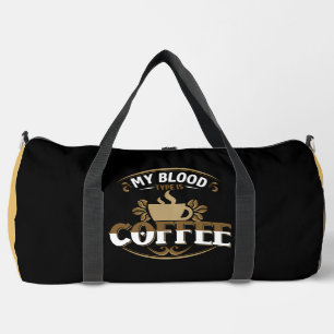 Sac De Sport Mon Groupe Sanguin Est Café