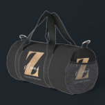 Sac De Sport Monogram with Initial Z & Custom Name Personalized<br><div class="desc">If you’re searching for a personalized gift that truly stands out, especially for someone whose name starts with the letter “Z”, you’ve found the perfect match. This customizable monogram design is a meaningful, modern, and stylish way to show you care. Make it uniquely theirs by adding your own custom text—birthday...</div>