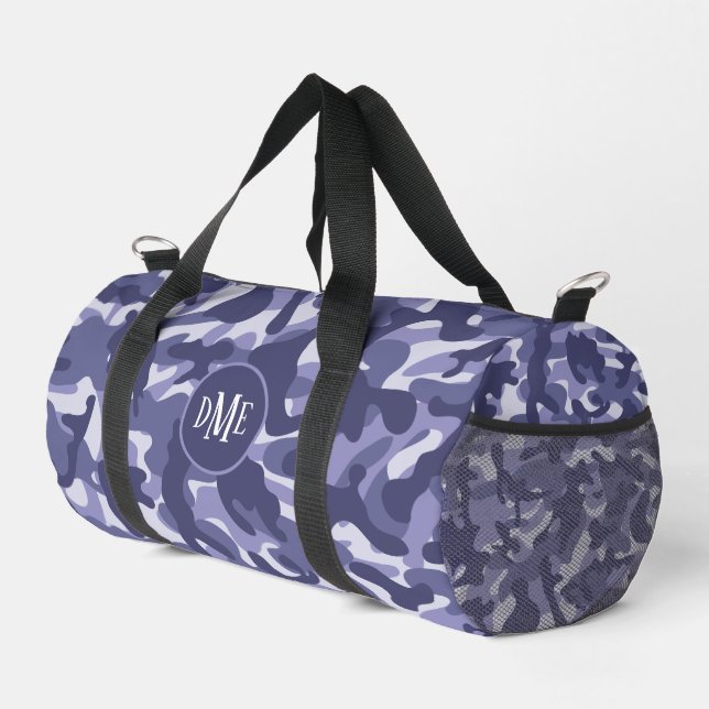 Sac De Sport Monogramme Camo Bleu (Coin droit)