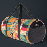 Sac De Sport Monogramme coloré moderne Motif Patchwork<br><div class="desc">Monogram Colorful Modern Patchwork Motif Nom personnalisé Duffle Bag dispose d'un élégant motif coloré et moderne patchwork en noir,  vert,  orange,  rose,  violet et jaune. Ajoutez votre monogramme,  nom ou texte personnalisé pour un cadeau fabuleux pour votre famille et vos amis. Créé par Evco Studio www.zazzle.com/store/evcostudio</div>