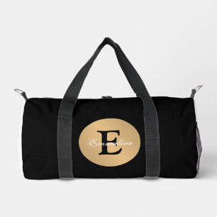 Sac De Sport Monogramme de nom personnalisé en cercle avec bout