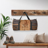 Monogramme en bois rustique
