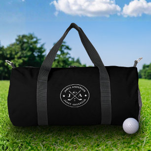 Sac De Sport Monogramme et nom personnalisés de golfeur moderne