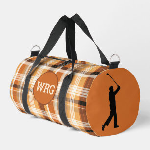 Sac De Sport Monogramme Golfer "Autumn Gold" Plaid
