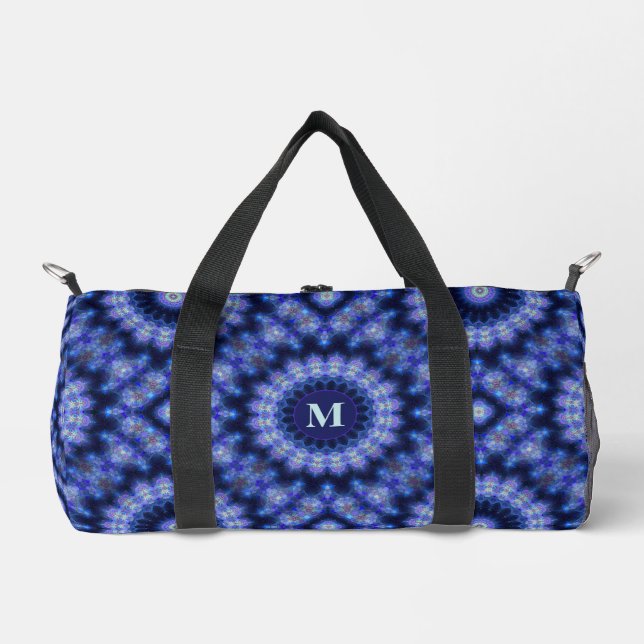 Sac De Sport Monogramme Motif Mandala Blue Purple (Recto)
