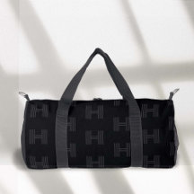 Monogramme noir Motif, Monogramme moderne Duffel