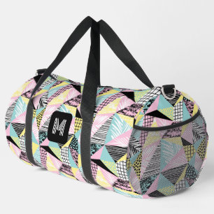 Sac De Sport Monogramme personnalisé Abstrait Motif tropical